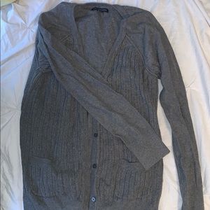 Grey Sweater Cardigan